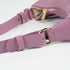 Bolso de hombro para mujer de piel saffiano con bandolera larga lila Maribel