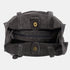 Bolso tote de piel serraje liso de mujer gris Cloe