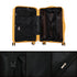 Maleta de cabina 55x39x21.5 cm (46L) Polipropileno - Candado Incrustado - 20 Pulgadas - Amarillo - Chocolate