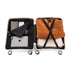 Maleta de cabina 55x39x21.5 cm (46L) Polipropileno - Candado Incrustado - 20 Pulgadas - Blanco - Chocolate