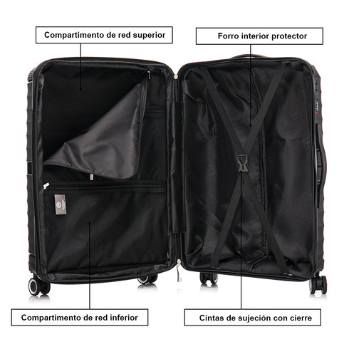 1990s Maleta Grande extensible 75cm Choco Negro