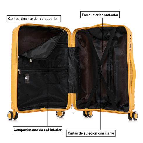 1990s Maleta Grande extensible 75cm - Choco (Amarillo)