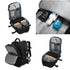 Raykong Mochila de cabina Ryanair 40x20x25cm (20L) Negro