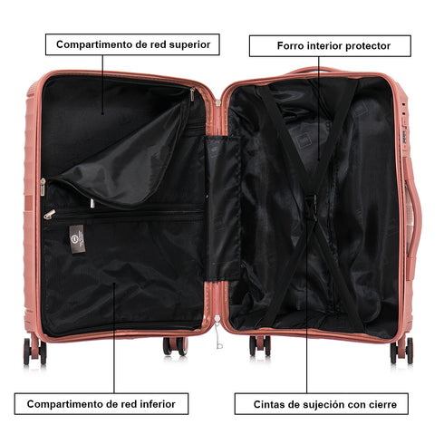 1990s Maleta Grande Extensible 75cm Choco Rosa