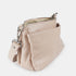 Bolso bandolera de piel para mujer con asa corta rosa claro Martina