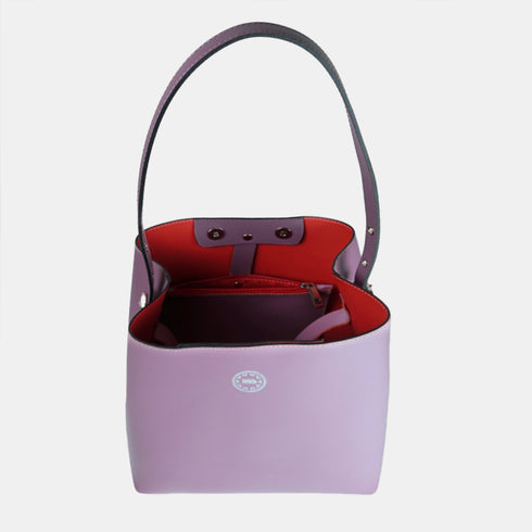 Bolso Hobo de Piel Rosa para Mujer - Leticia