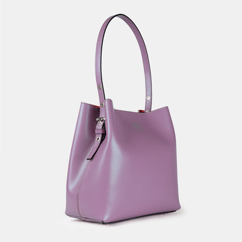 Bolso Hobo de Piel Rosa para Mujer - Leticia