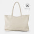 Bolso shopper para mujer de piel para personalizar beige Luna