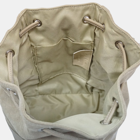 Bandolera mujer piel serraje - bolso saco Giulia (caqui)