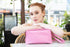 Bolso bandolera de piel con solapa Rosa Laia
