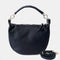 Bolso bandolera de piel para mujer con asa corta azul marino Noa
