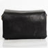 Bolso bandolera de piel con solapa Negro Laia