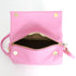 Bolso bandolera de piel con solapa Rosa Laia