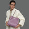Bolso Hobo de Piel Rosa para Mujer - Leticia