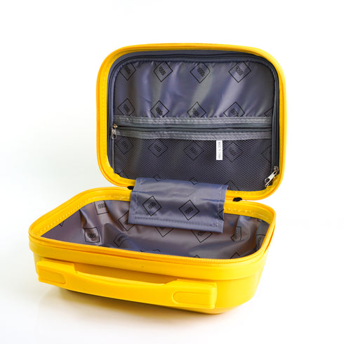 Neceser de viaje 25cm de polipropileno amarillo Steven