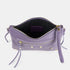 Bolso bandolera de piel lila Tamara