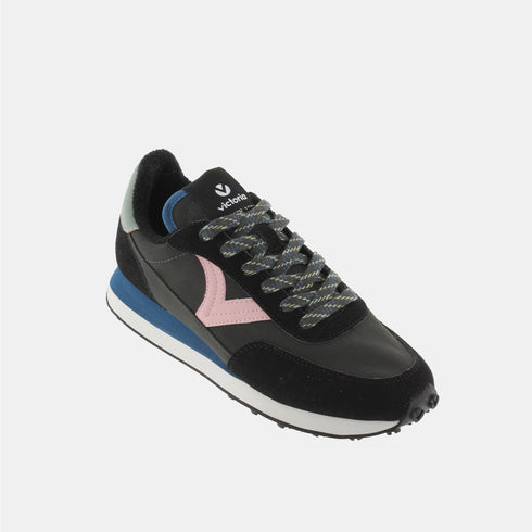 Zapatillas deportivas mujer de nylon negro Astro Victoria