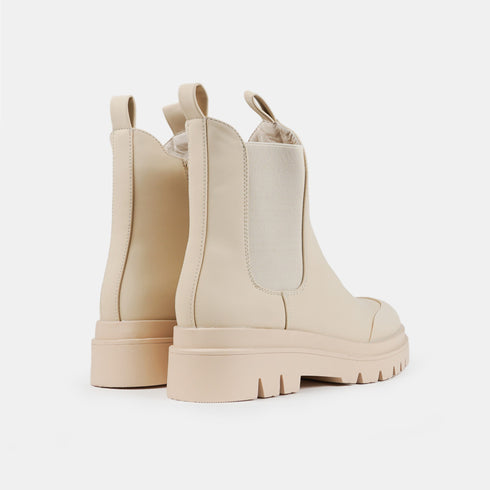 Botines Chelsea para mujer beige Debbie