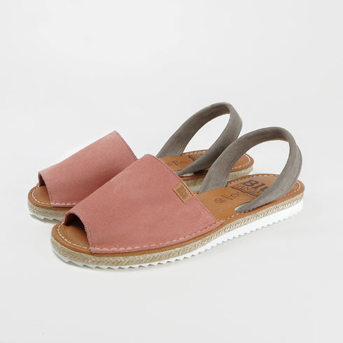 Menorquina de mujer de piel Alba (Rosa/Gris)