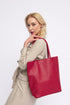 Bolso shopper para mujer de piel para personalizar rojo Amy