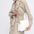 Bolso bandolera para mujer con tres compartimentos blanco Noelia
