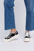 Zapatillas deportivas para mujer de lona con suela gorda negro Mamba