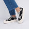 Zapatillas deportivas para mujer de lona con suela gorda negro Mamba