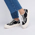 Zapatillas deportivas para mujer de lona con suela gorda negro Mamba