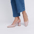 Zapatos con tacón para mujer de ante rosa Mary