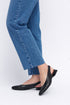Zapatos planos de piel para mujer negro Beatriz