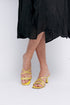 Sandalias con tiras tacón limón Penélope