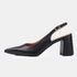 Zapatos con tacón para mujer de piel negro Mary