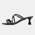 Sandalias con tiras tacón negro Penélope