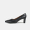 Zapatos de tacón 6.5cm de piel negro Tania