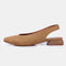 Zapatos planos de piel para mujer marrón Beatriz