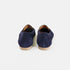 Mocasines de mujer de serraje con cadena azul Alida
