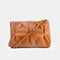 Bolso de bandolera de piel arrugada marrón Cecilia M