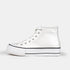 Zapatillas alta con cordones de PU blancas Constance