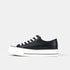 Zapatilla con cordones de PU negro Corina