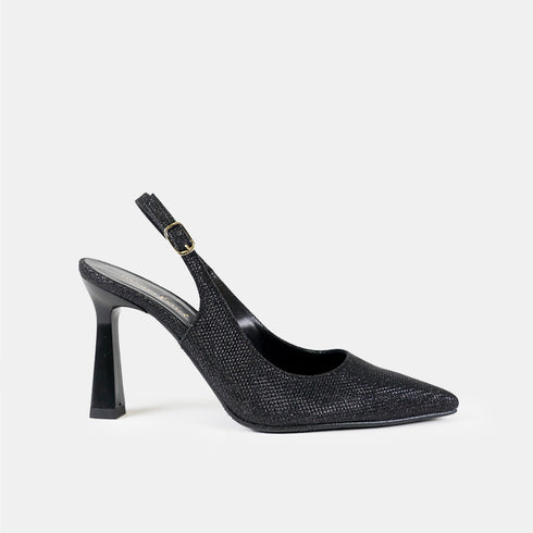 Zapatos de tacón de fiesta de mujer negro Sabrina