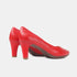 Zapatos de tacón 6.5cm de piel rojo Tania