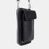 Bolso de móvil y cartera de piel negro Cira