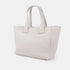 Bandolera para mujer de piel con asa de mano beige Helia