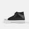 Zapatillas alta con cordones de PU negras Constance