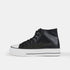 Zapatillas alta con cordones de PU negras Constance