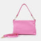 Bolso de mano y bandolera de piel para mujer rosa Ariadna