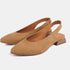 Zapatos planos de piel para mujer marrón Beatriz