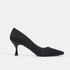 Zapato con tacón de licra negro Meryl