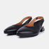 Zapatos planos de piel para mujer negro Beatriz