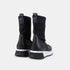 Zapatilla plana de licra de color negro Judith